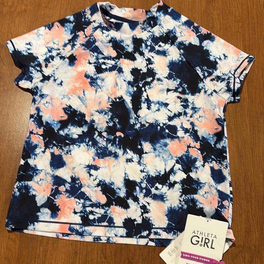 Athleta Girl 3 piece set of Mock Neck Rashguard, Tankini, & Bikini Bottom Sz 12